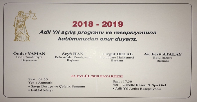 2018-2019 ADLİ YIL AÇILIŞ DUYURUSU