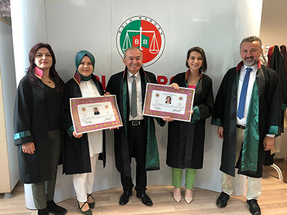 AV. NESİBE NUR ÖZDEMİR VE AV. İREM YANARADA YEMİN TÖRENİ
