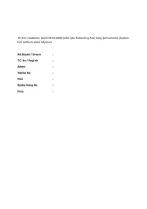 KULLANILMIŞ ARAÇ SATIŞ ŞARTNAMESİ VE AÇIK ARTIRMA USULÜ İHALE DUYURUSU